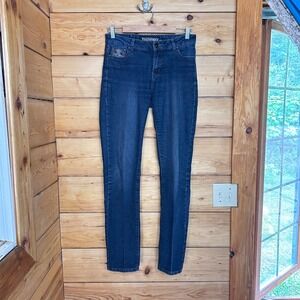 Skinny Blue Jeans Womens Size 5/6 Embellished Fleur De Lis Frilli Exchange
